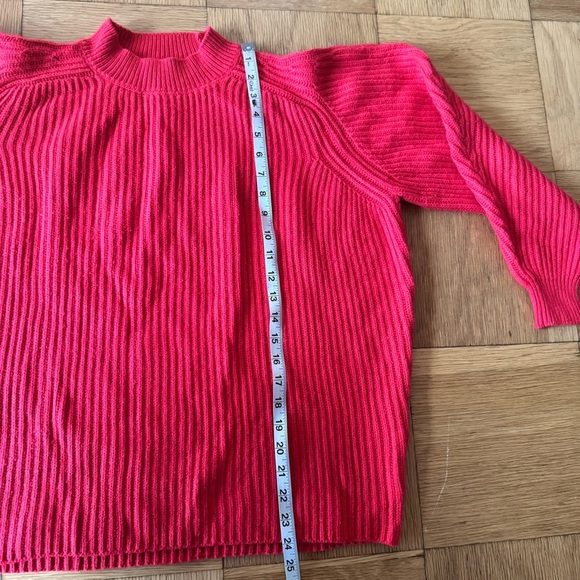 Misa Los Angeles XS Dominique Sweater Red Ribbed Chunky Knit - Picture 7 of 8